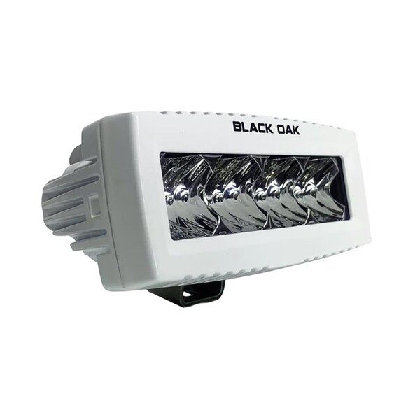 Black Oak Led Black Oak 4in Marine Spreader Light - Flood Optics - White Housing - Pro Series 3.0 4MS-F - main
